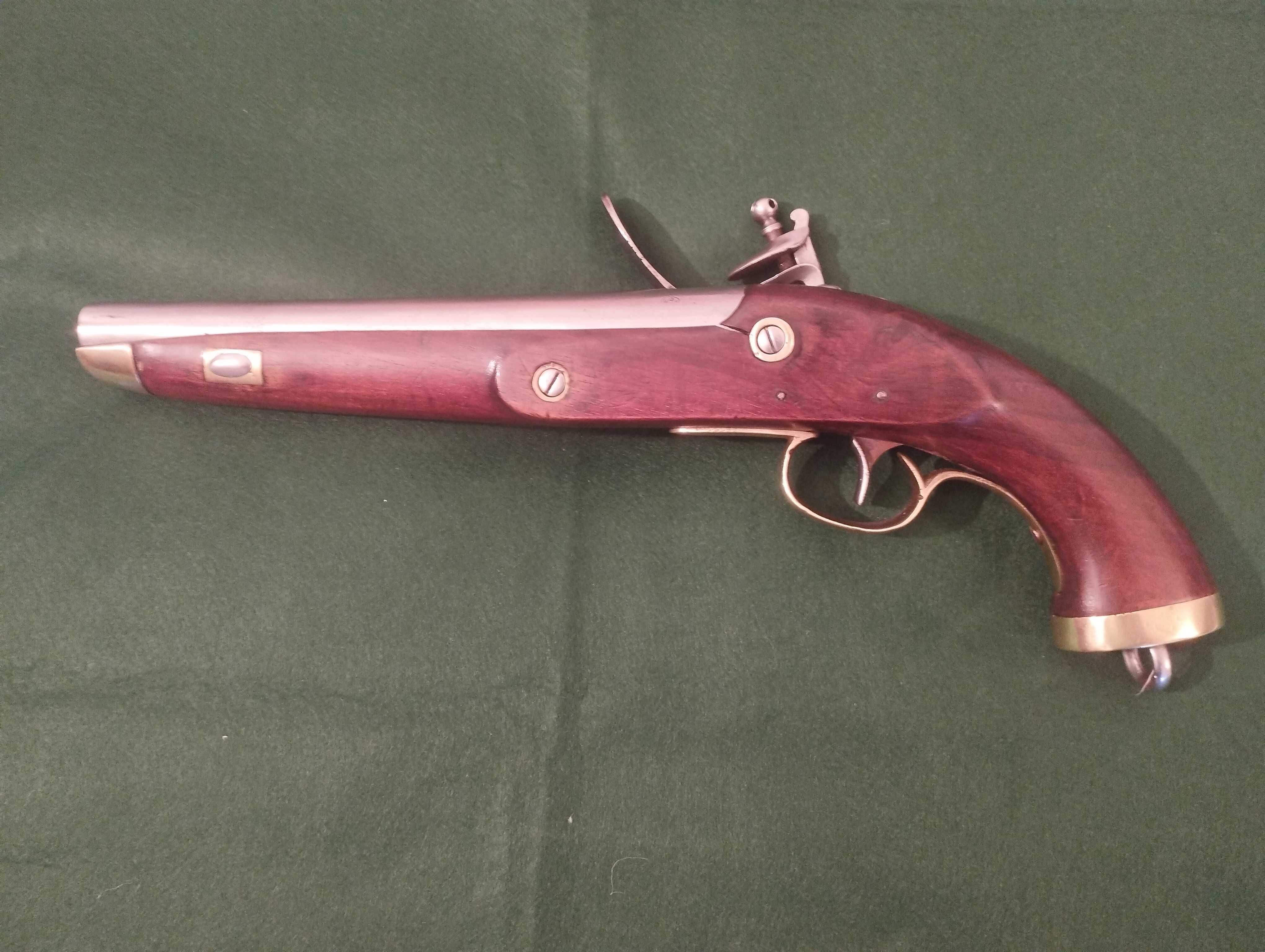 Pistola naval holandesa-belga circa 1800