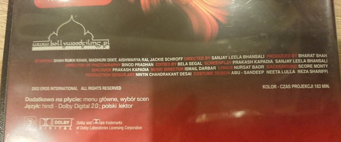 Devdas Bollywood DVD