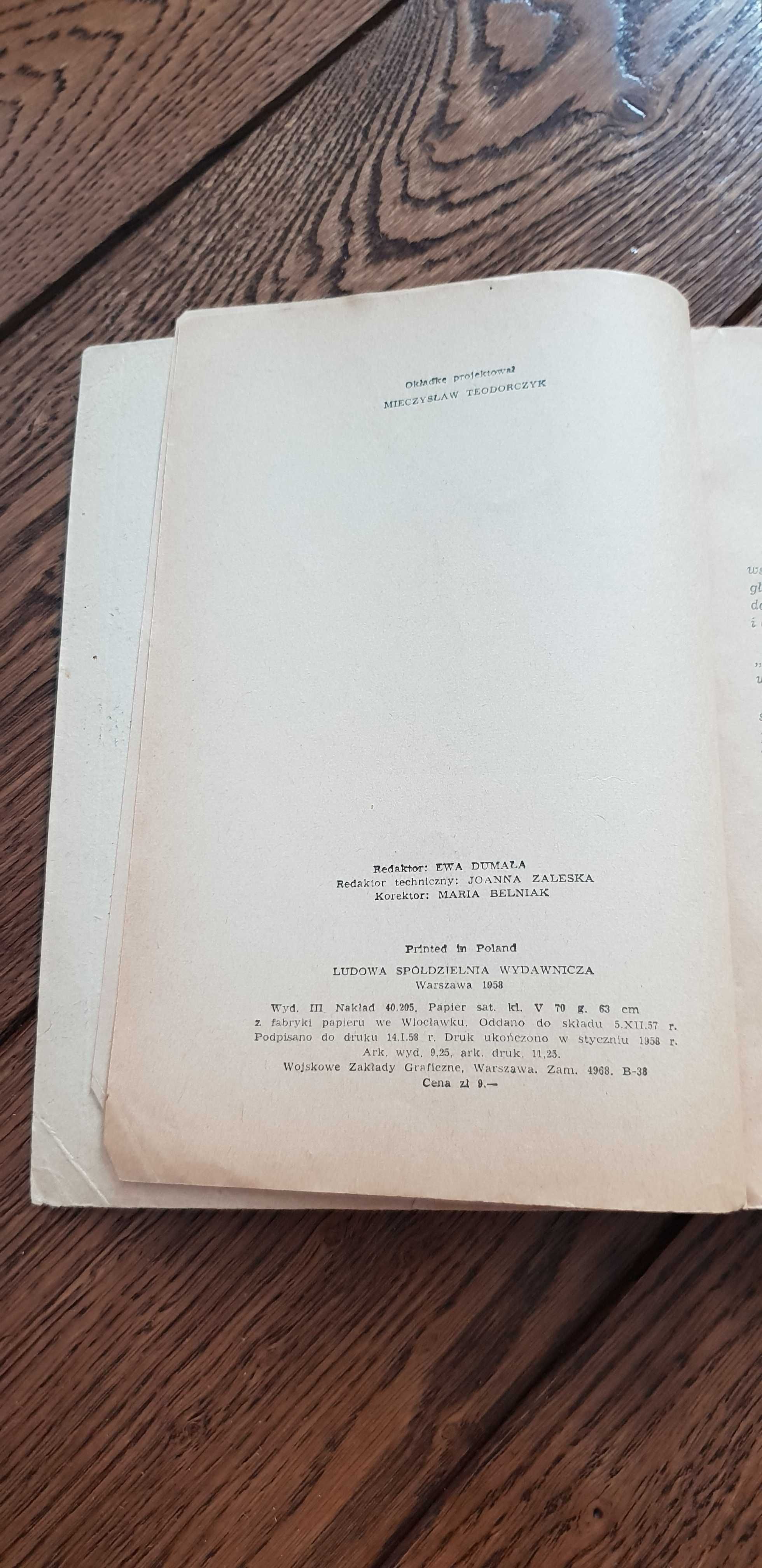 Książka rok 1958 "Szyję sama" Hanna Sarnowska