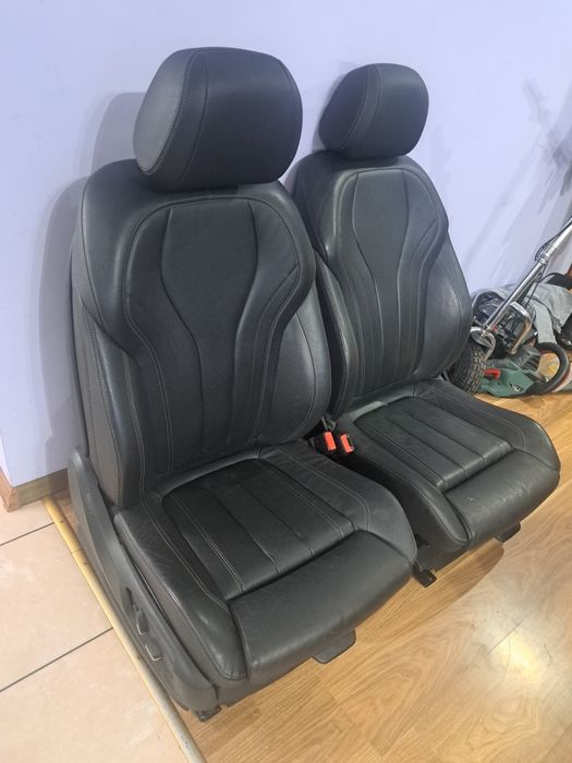 Fotele siedzenia skórzane przód BMW X5 F15