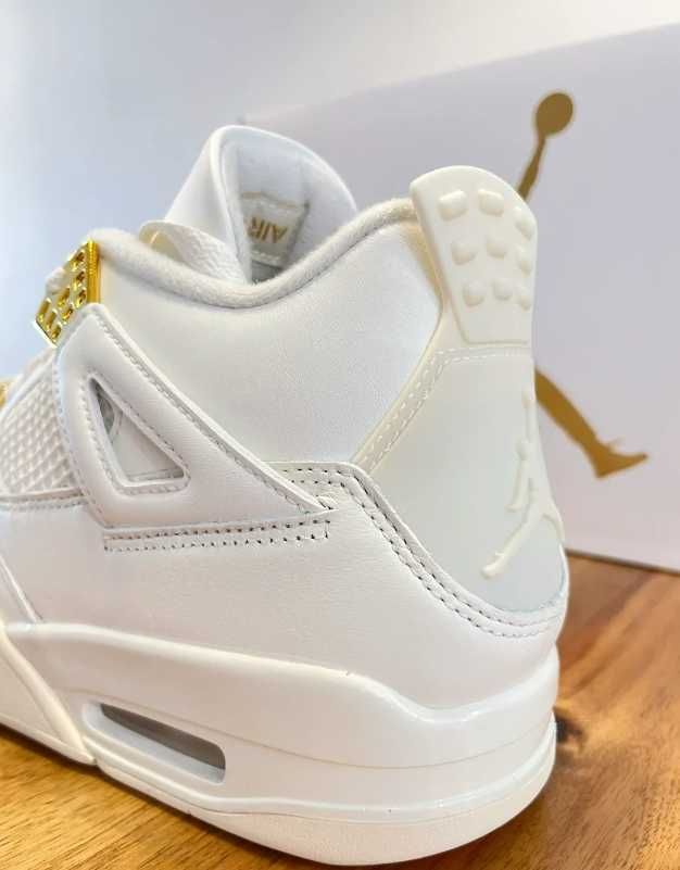 nowy Jordan 4 Retro Metallic Gold Moda rozmiar.38