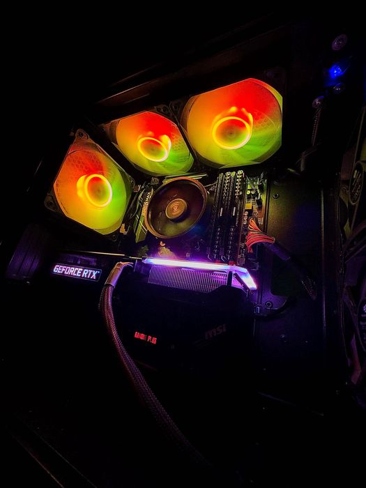 !OKAZJA! RTX 3060 TI RYZEN 5 ARGB SSD komputer gier cs lol fortnite