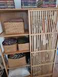 Roupeiro IKEA bambu + caixas de arrumação