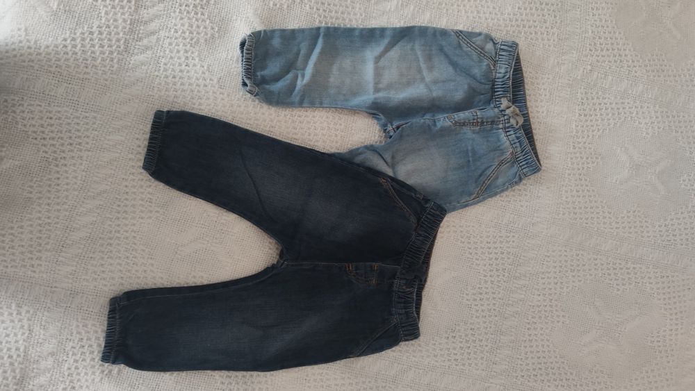 Dwie pary jeansów H&M rozm. 86