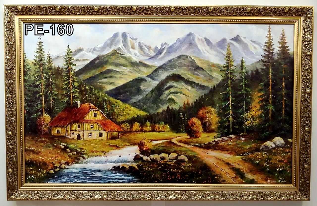 Obrazy reprodukcje w złotej stylowej ramie 110X70 CM