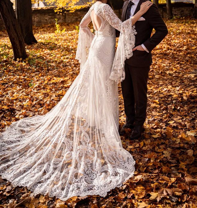 Suknia ślubna boho syrenka