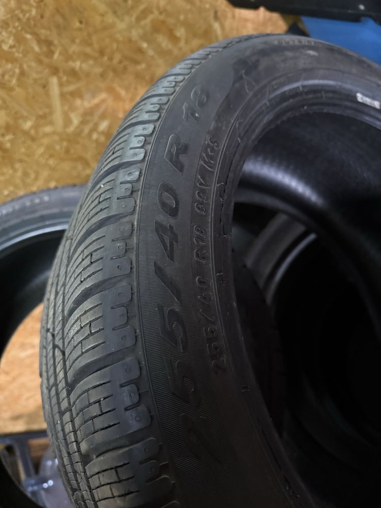 Zimowe opony Pirelli 255/40r18 Jak nowe 8.5mm 2023r