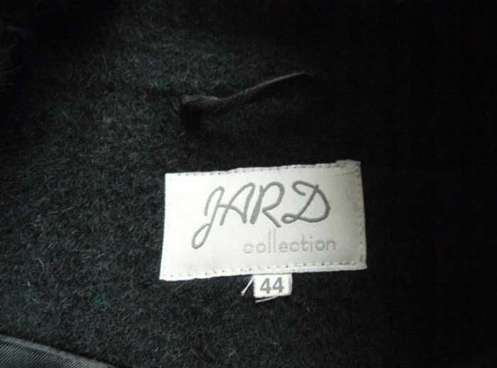 JARD płaszcz 48 black 44% wełna 24% alpaka mohair królik 120 cm pachy
