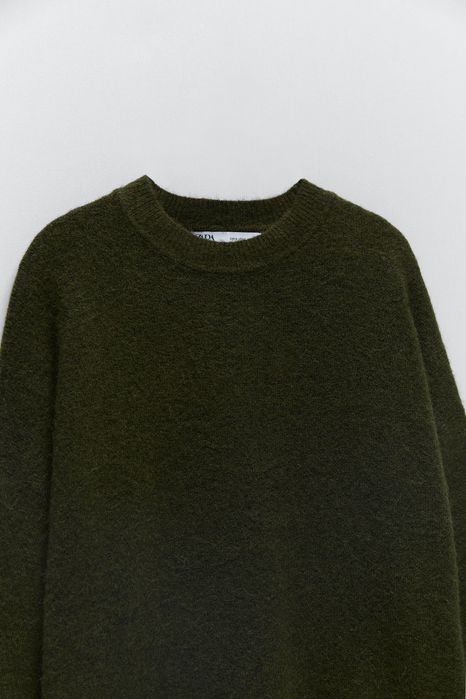 Вовняний светр хакі Zara