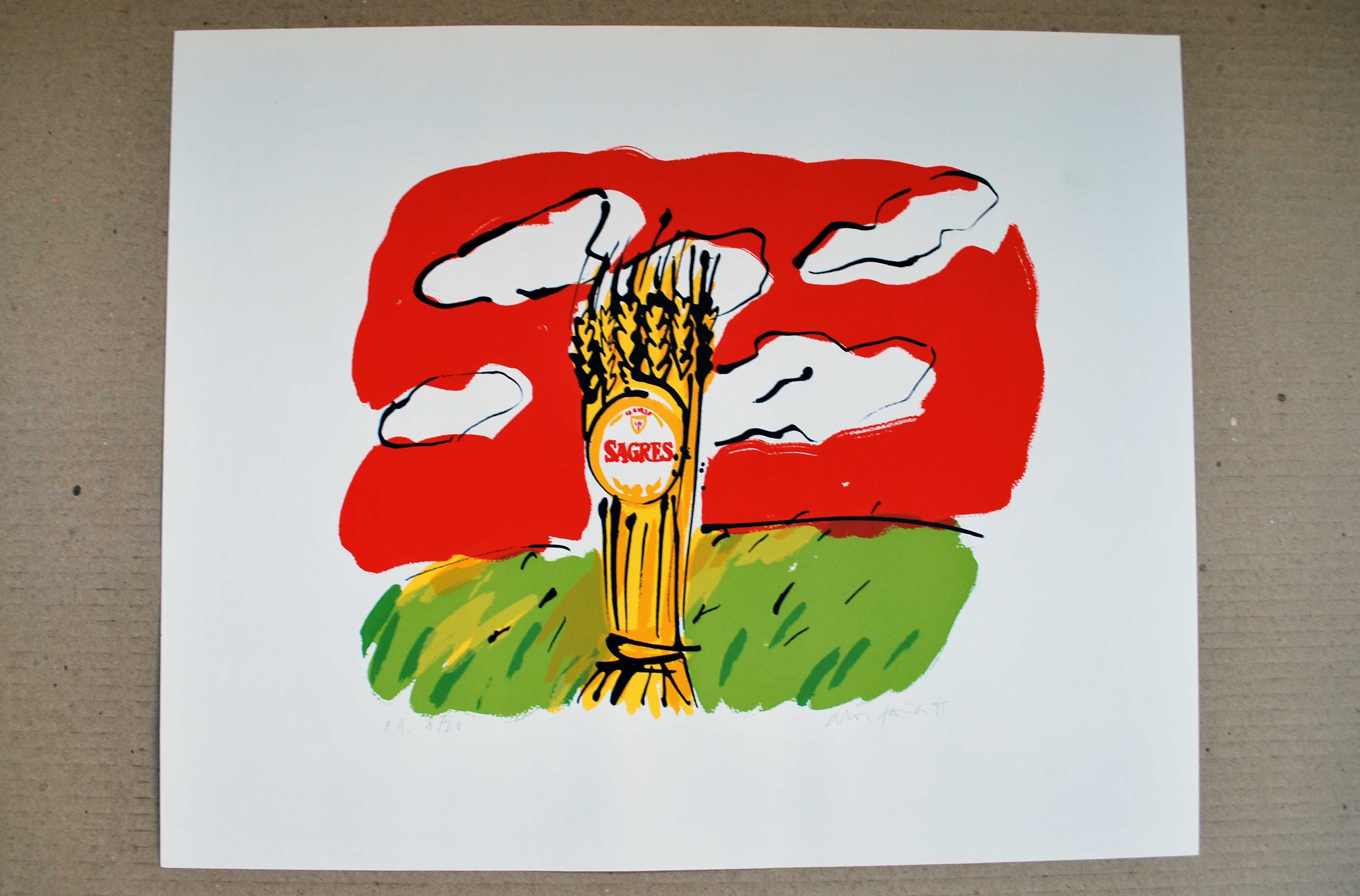 Serigrafia Sagres de 1995 Original