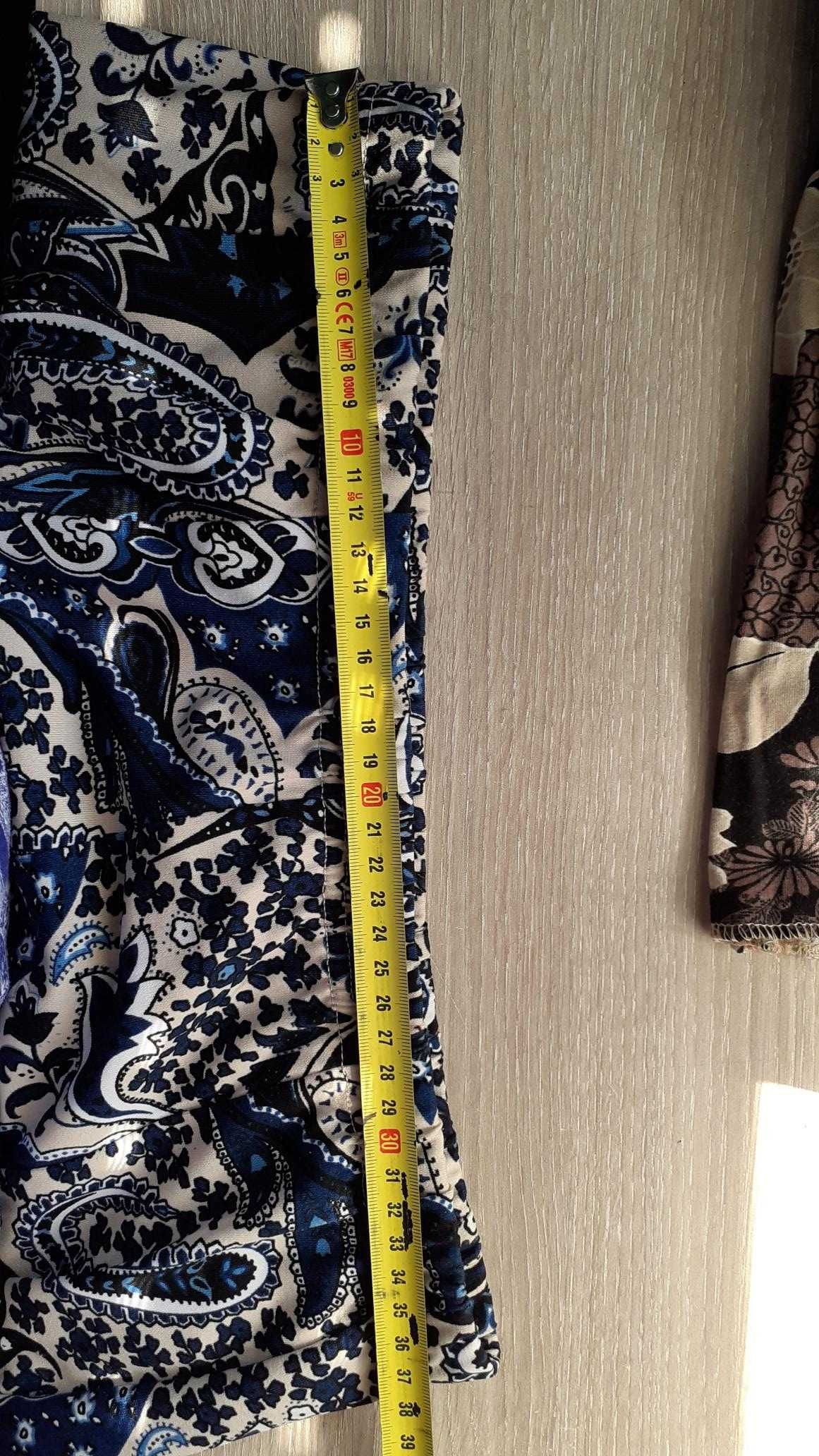Saia azul com padrão 42 Formiga Dourada