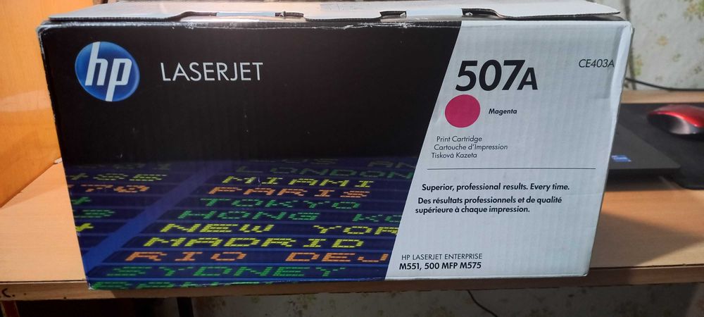 Лазерний катридж hp laserjet CE403A 507A Magenta