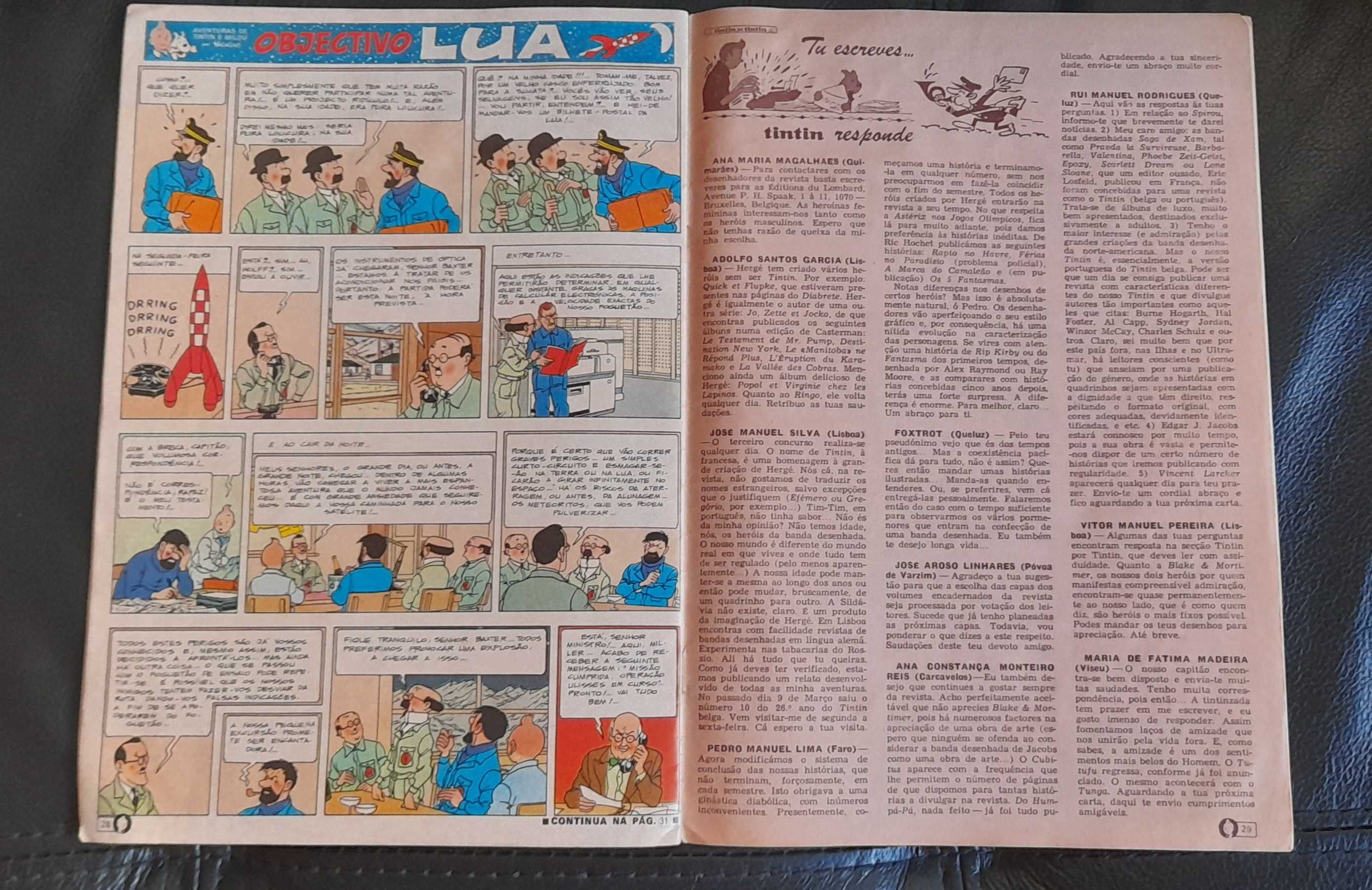 Revista Tintin vintage de 1971