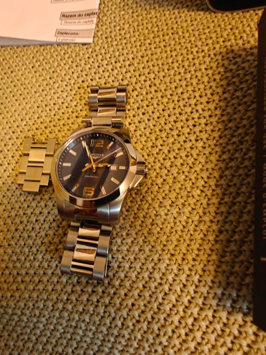 Longines Conquest L3.760.4.96.6 43 MM. jak nowy Warszawa kpl. fabryczn