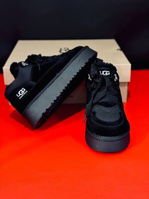 Жіночі зимові кросівки UGG lowmel натуральний замш