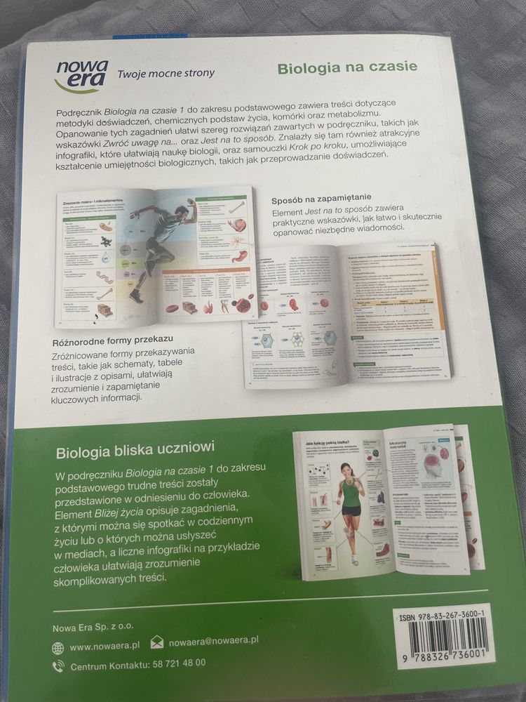 Biologia na czasie nowa era 1klasa zakres podstawowy