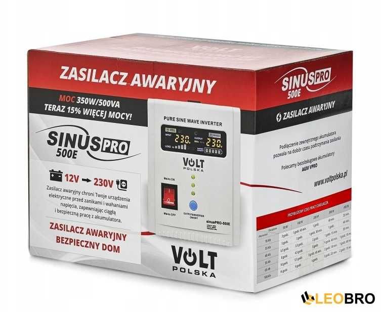 Гибридный ИБП/инвертор Volt Polska SINUS PRO 500 E 12/230V 350/500W