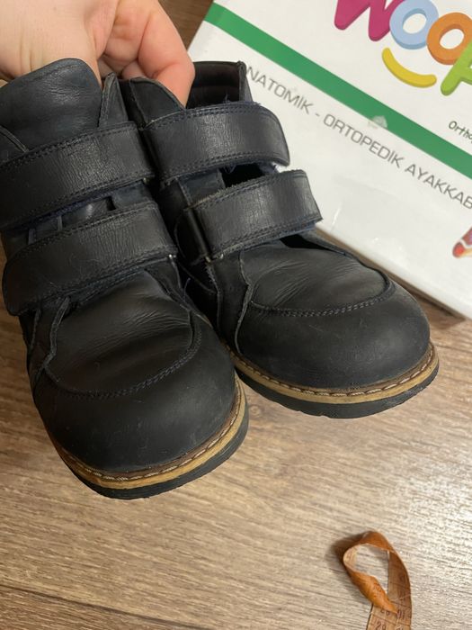 Woopy Ортопедичні демісезонні черевики для хлопчика, шкіряні розмір 31
