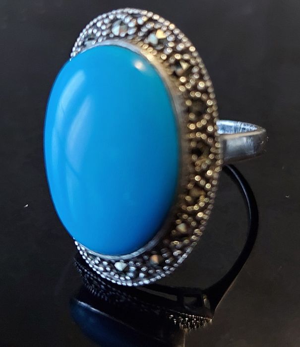 Перстень серебро с бирюзой