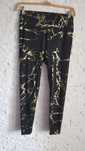Shein czarne legginsy ze wzorem