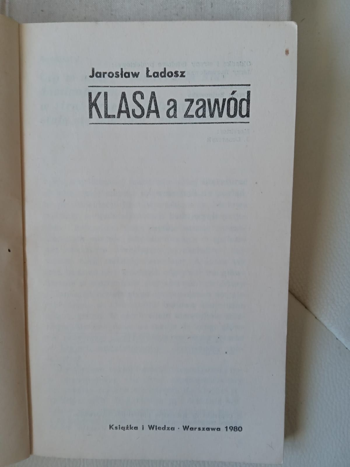 Ładosz klasa a zawód