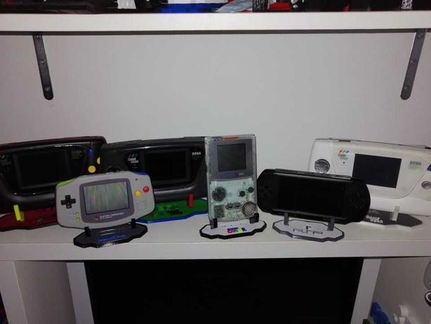 3D Retro Eletro - Suporte consolas portateis GBC, GBA, PSP, PSVITA,