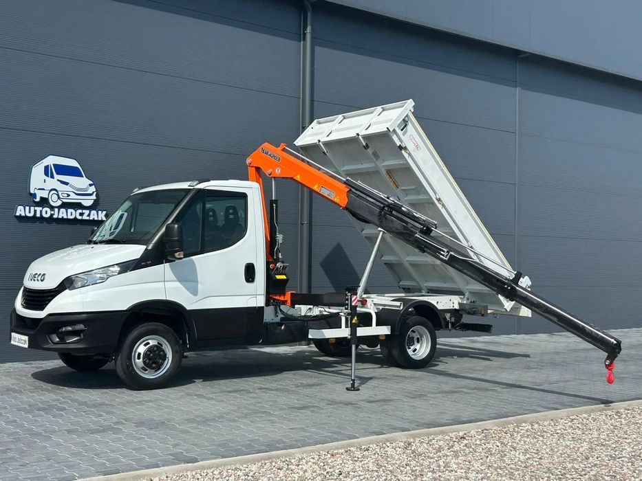 Iveco Daily 35C16 3.0 HPI Nowy MOCNY HDS 2800kg + wywrotka wywrot **Wzmocnione zawieszenie**Klima**Niski przebieg**DMC 3,5t**Na bliźniakach**Hak 3,5t.**