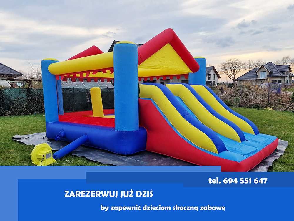 Do wynajęcia dmuchaniec trampolina do skakania i zjeżdzalnia