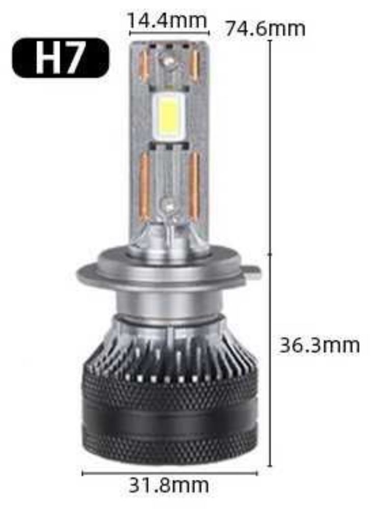 Суперові LED лампи H7 світло DawnKnight K5C PLUS Н7