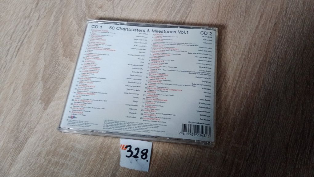 Chartbusters & Milestones CD.  328.