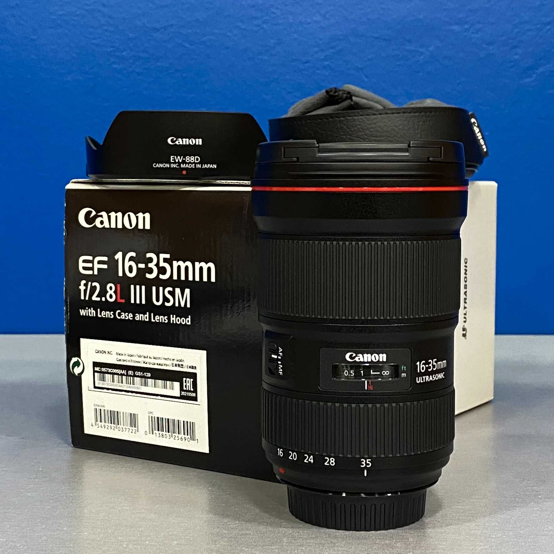 Canon EF 16-35mm f/2.8 L III USM - NOVA - 3 ANOS DE GARANTIA