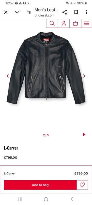 Casaco pele Diesel XL