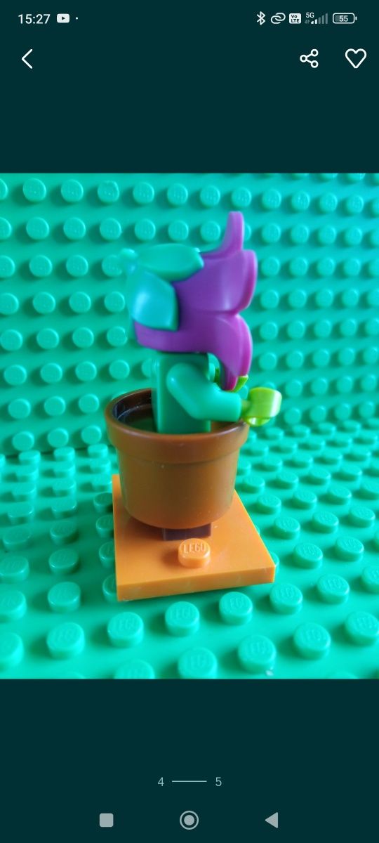 LEGO minifigurka col325, flowerpot girl col18-14
