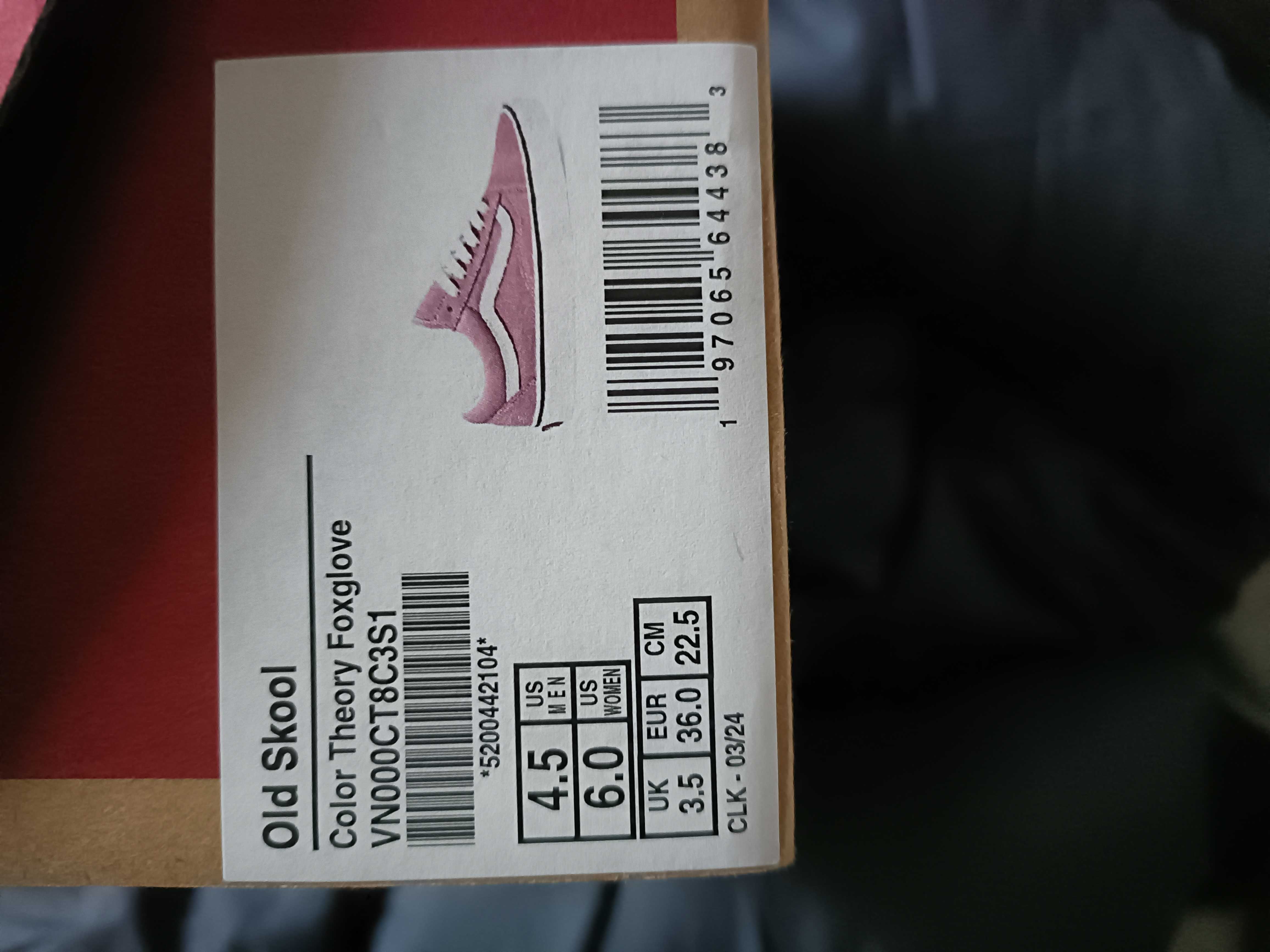 Sapatilhas Vans OldSkool Rosa Novas