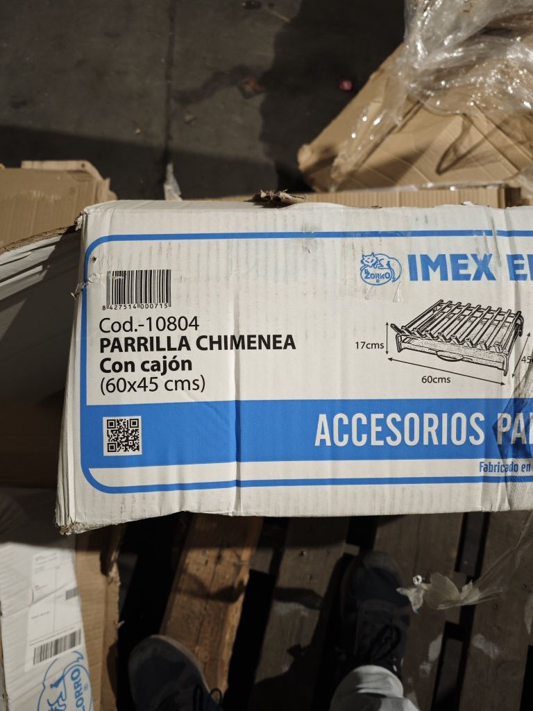 Imex El Zorro 10804 Grelha com caixa para Churrasqueira ou Lareira