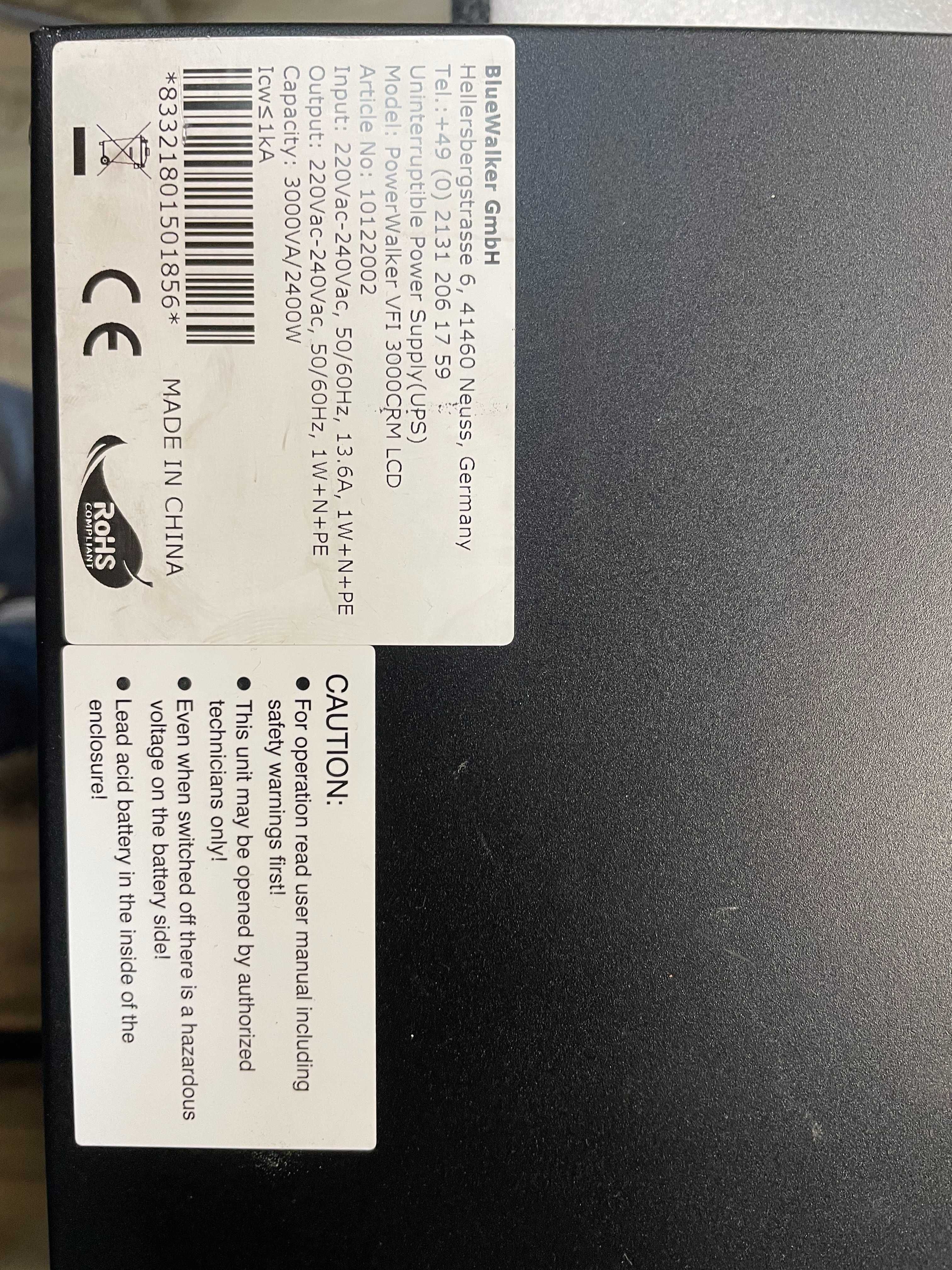 PowerWalker VFI 3000CRM LCD