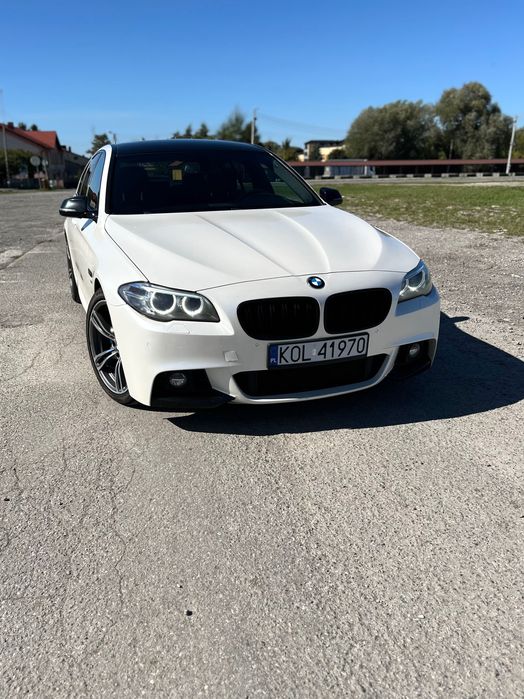 BMW Seria 5 F10 2.0D 190KM M-Pakiet- Automat- 2015- Biała
