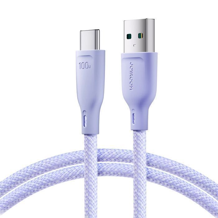 Kabel Joyroom USB-A / USB-C 100W szybki transfer 1m - fioletowy