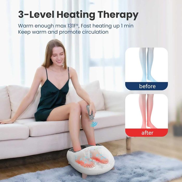 COMFIER Shiatsu elektryczny masażer stóp z ogrzewaniem, CF-53332