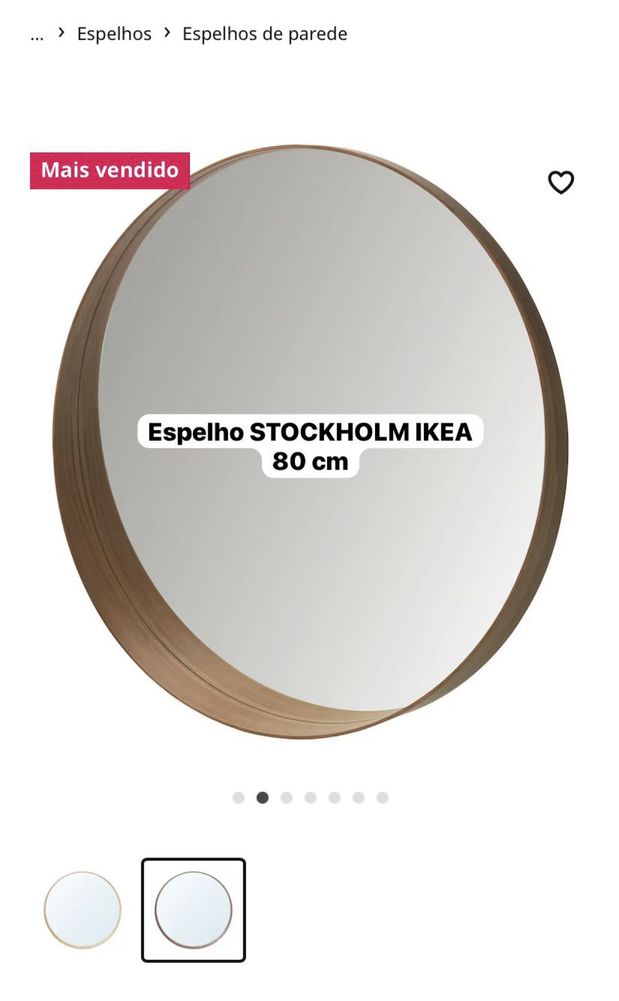 Espelho STOCKHOLM 80 cm