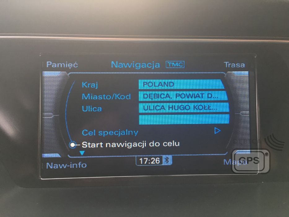 Polskie Menu Lektor Mapa 2024 Audi MMI 3G High Bnav A4 A5 Q5 A6 A8 Q7