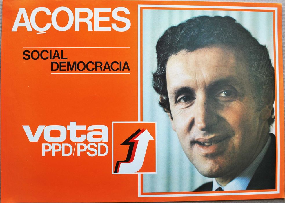 Cartaz político / propaganda PPD Grande festa popular de 1976
