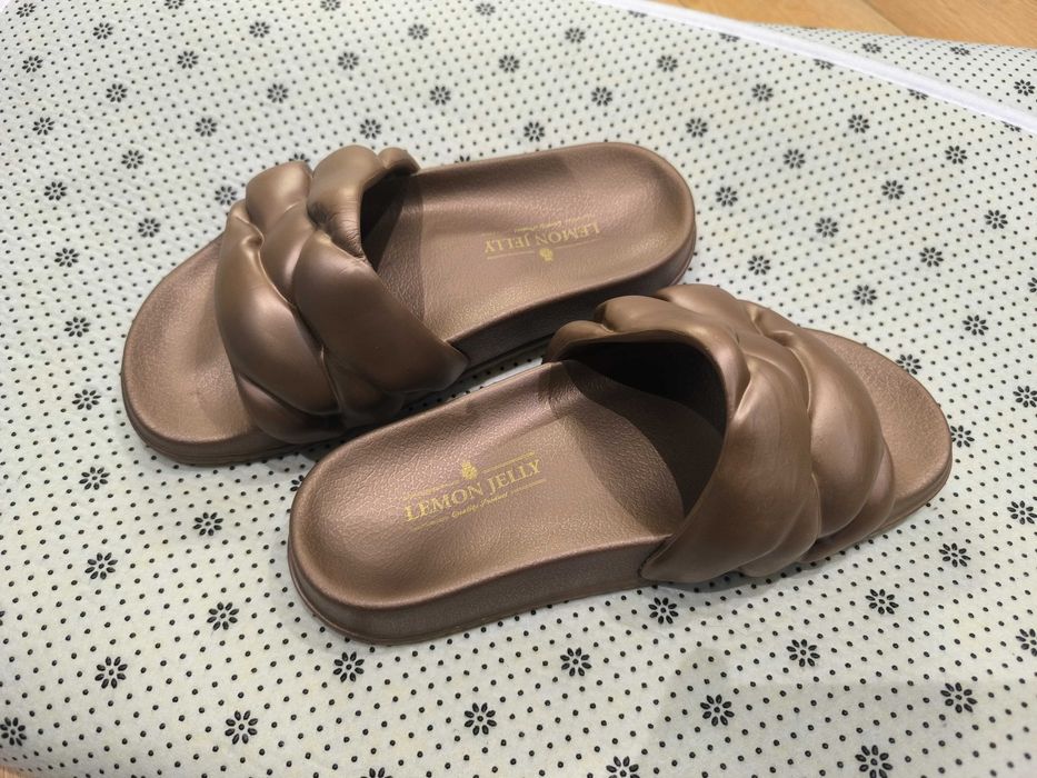 Chinelas Nº37Lemon Jelly - Bronze NOVAS