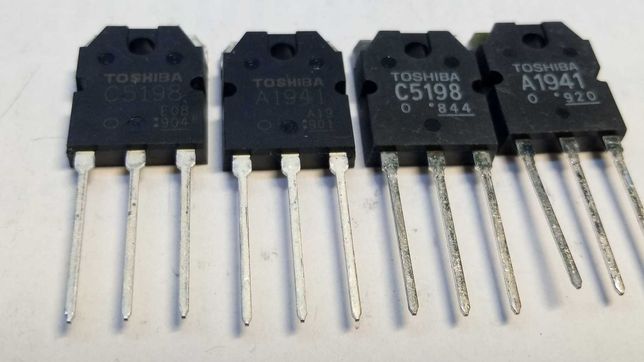 Біполярні транзистори TOSHIBA 2SA1941 2SC5198. Оригінальні.