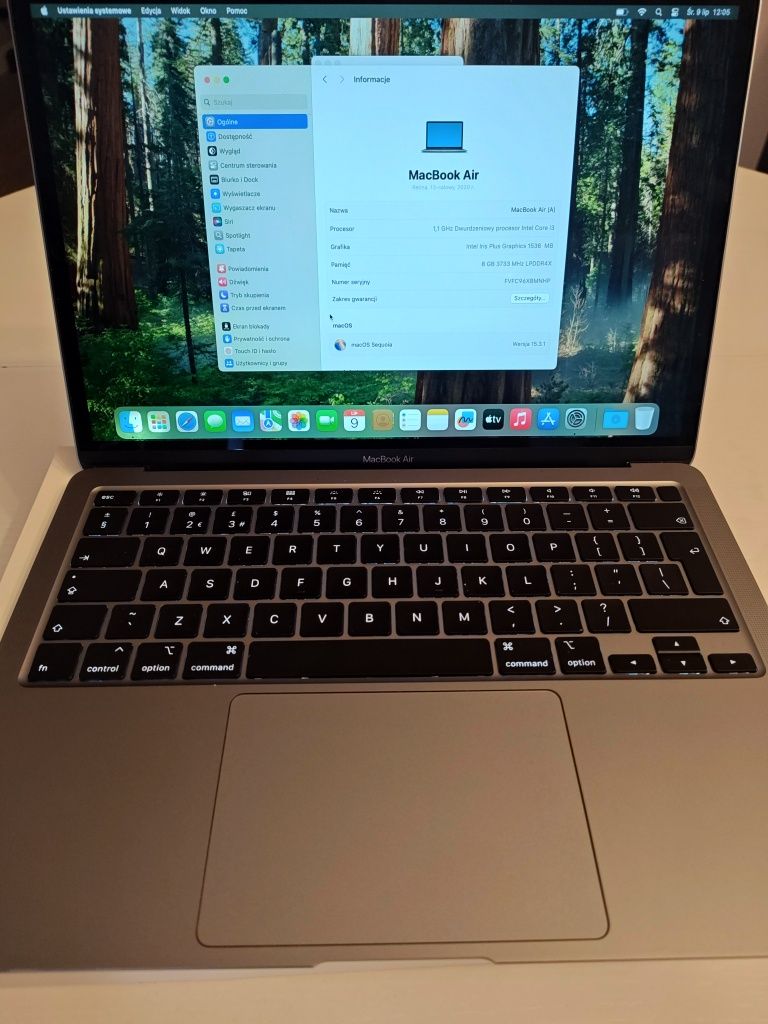 Apple MacBook Air 2020 ! Okazja ! Sprzedam ! 8GB DDR4! Dysk SSD!