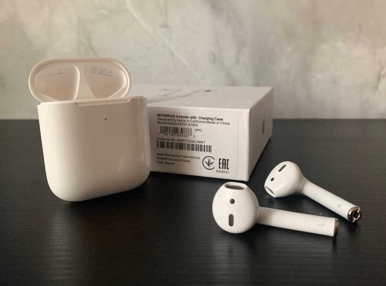 Бездротові навушники AirPods 2 Топове звучання 1в1 з!