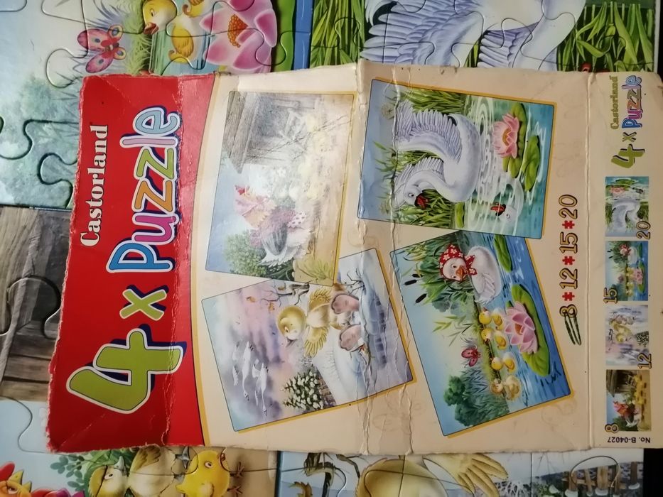 Пазли картонні для дітей.