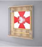 Gablota na sztandar wisząca 140hx120x15
