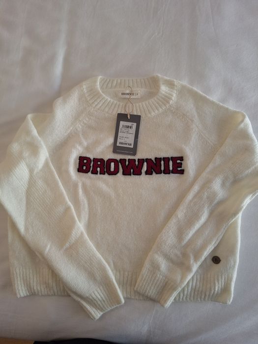 Camisola malha Brownie branco pérola