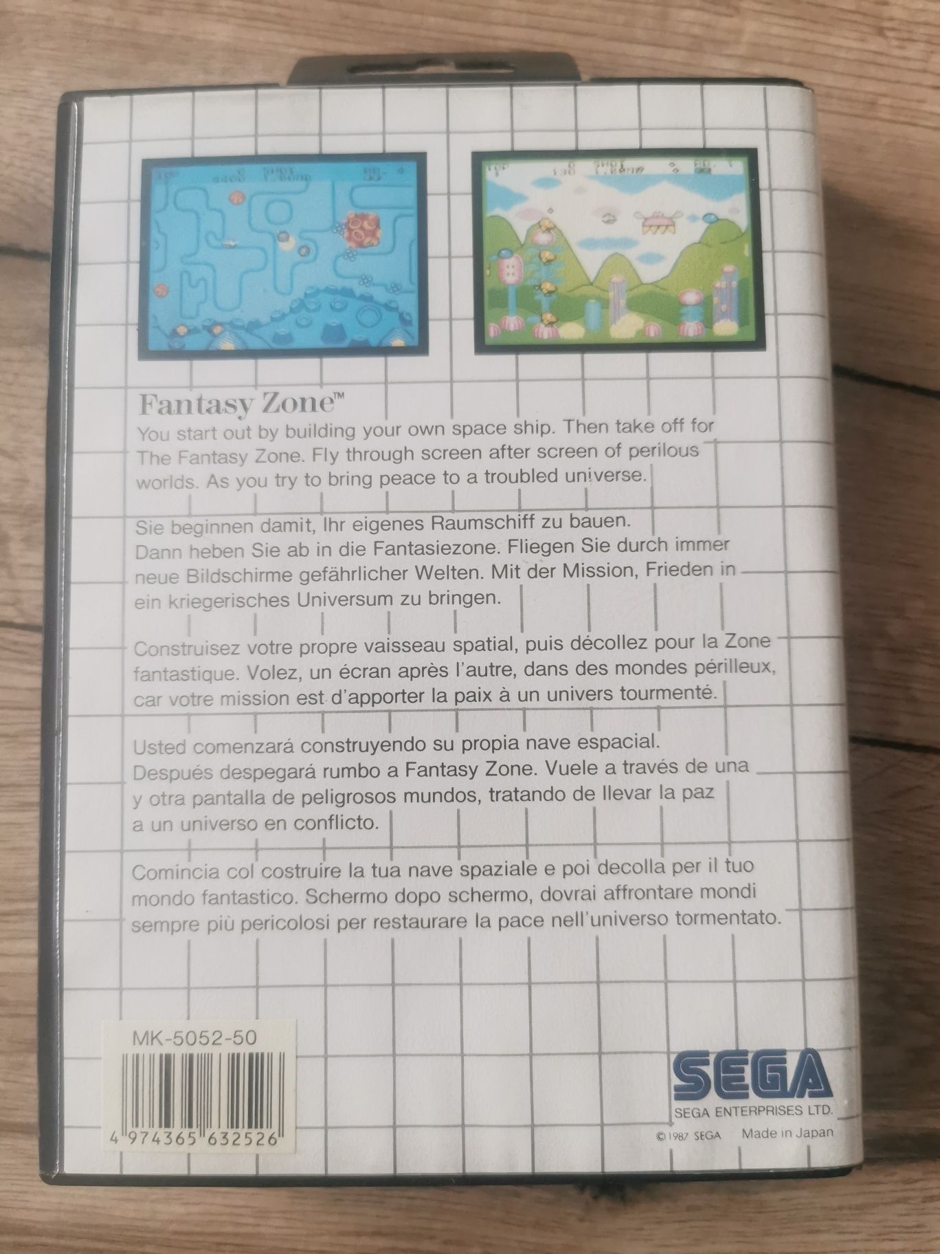 Gra, dyskietka, kartridż Fantasy Zone Sega Master System bdb